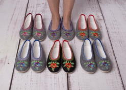 Rose Ballerina Felt Slippers
