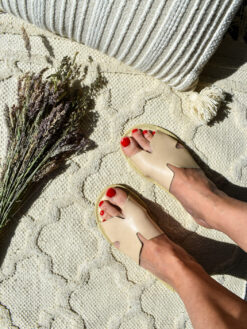 Leather Women's Slides