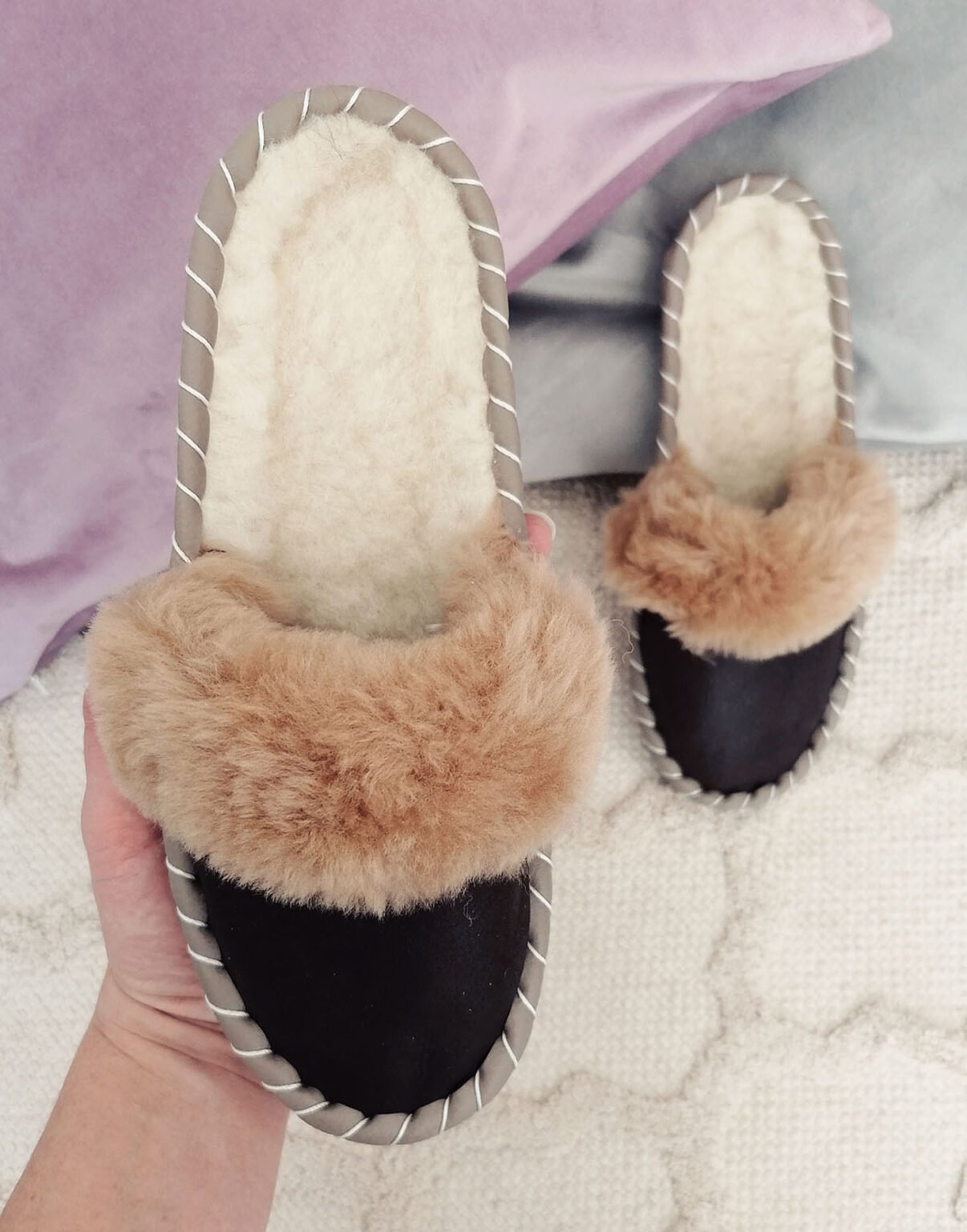 sheepskin mules