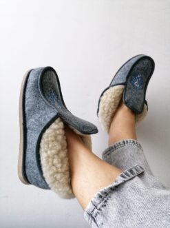 Embroidered Slipper Boots