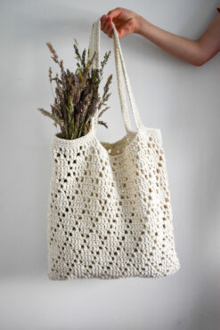 Hand-crocheted Cotton Tote Bag SAMPLE