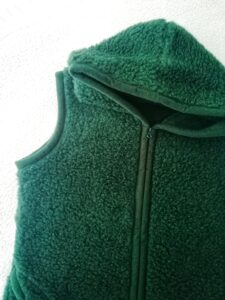 Long Wool Gilet  - Bottle Green