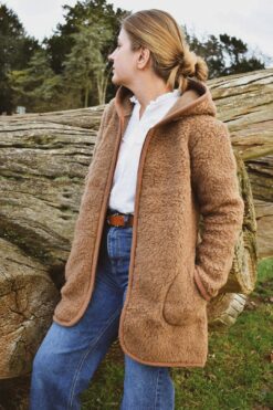 Freya Merino Wool Jacket - Camel