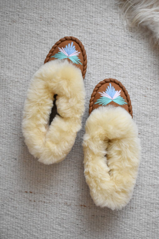 Women's Handmade Sheepskin Slippers - Sunny