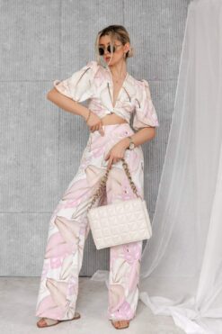 Mauritius Holiday Set in Light Pink/ White