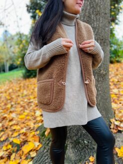 Wool Bodywarmer - Camel