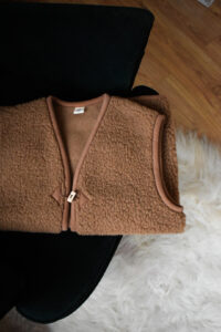 Wool Bodywarmer - Camel