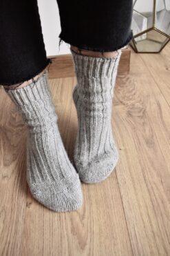 Alpaca Wool Socks - Beige