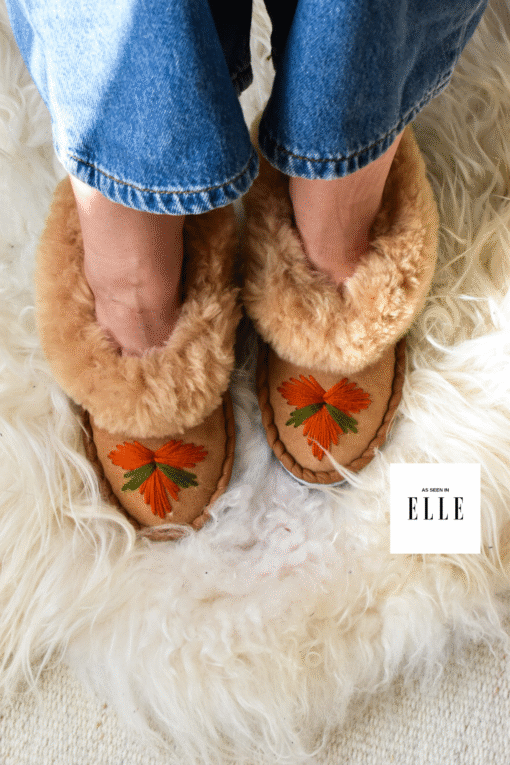 Women’s Sheepskin Moccasin Slippers – Linzie