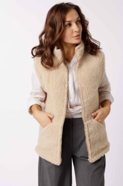 Country Wool Gilet - Beige