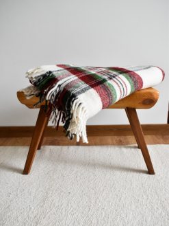 Pure Wool Blanket - Tartan Red