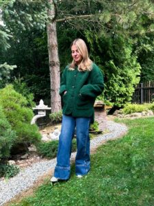 Fern Merino Wool Jacket  - Bottle Green