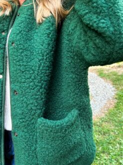 Alternative view of Fern Merino Wool Jacket  - Bottle Green