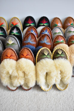 Handmade Sheepskin Mule Slippers