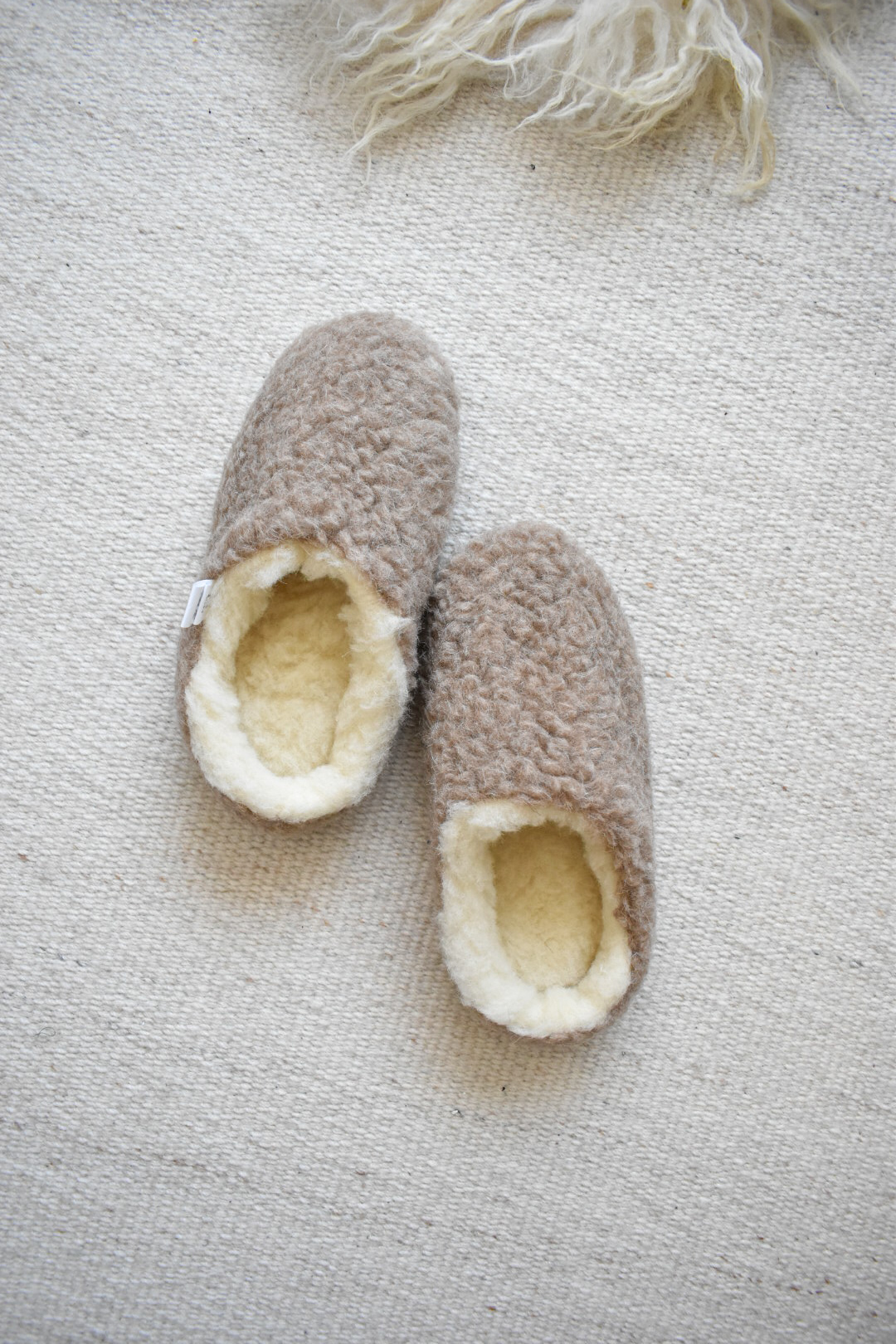 Oslo Wool Slip-On Slippers - Oak Brown - Image 4