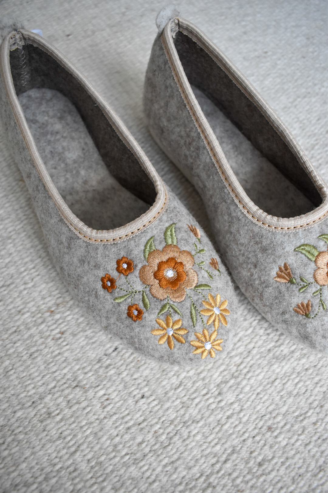 Wool Ballerina Slippers - Beige - Image 2