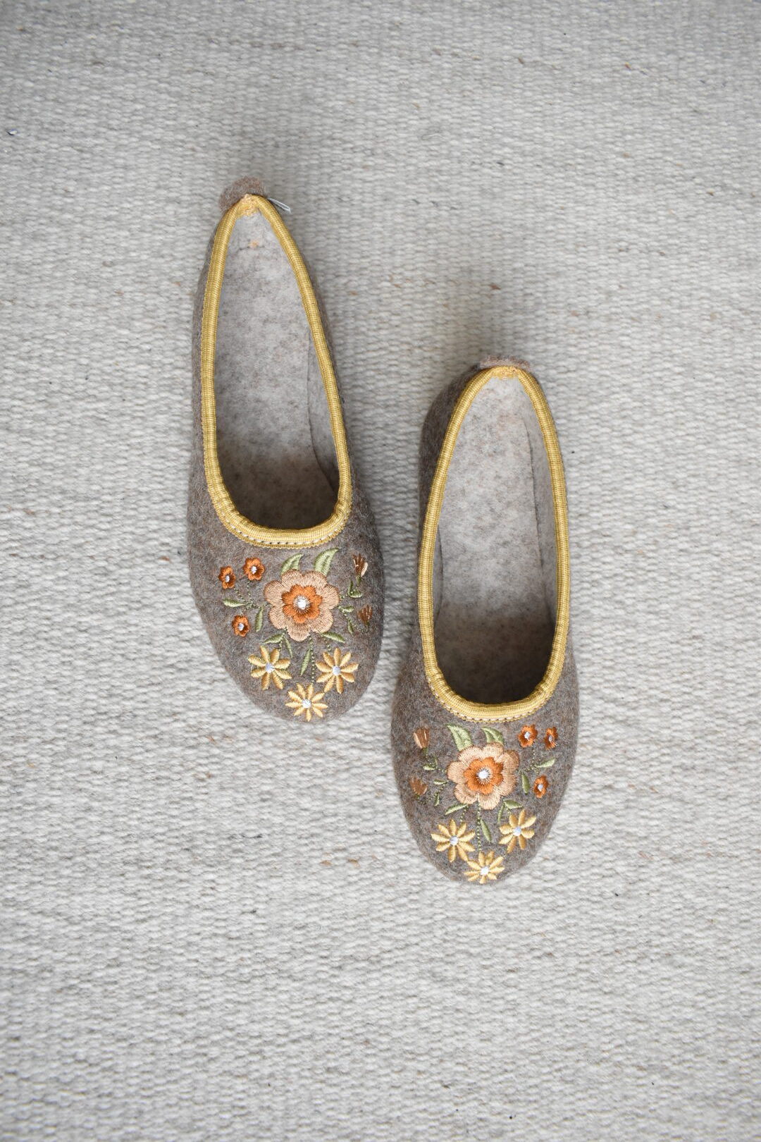 Wool Ballerina Slippers  - Oak Brown - Image 4