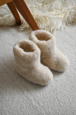Children's Merino Wool Slippers - Eskimo