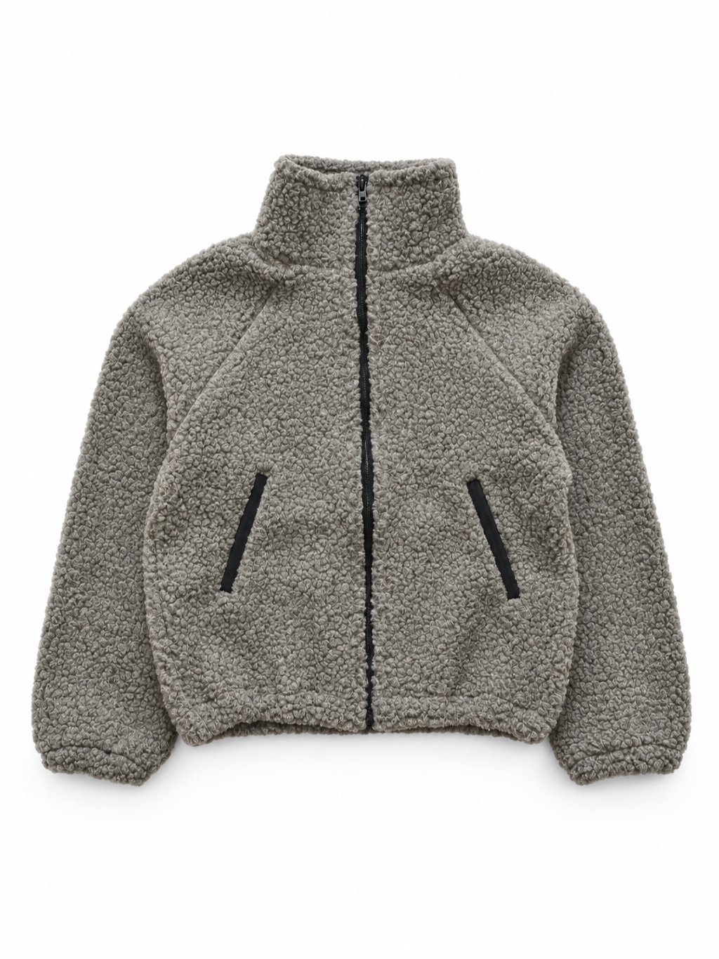 High Funnel Neck Merino Wool Bomber Jacket Zoe - Brown