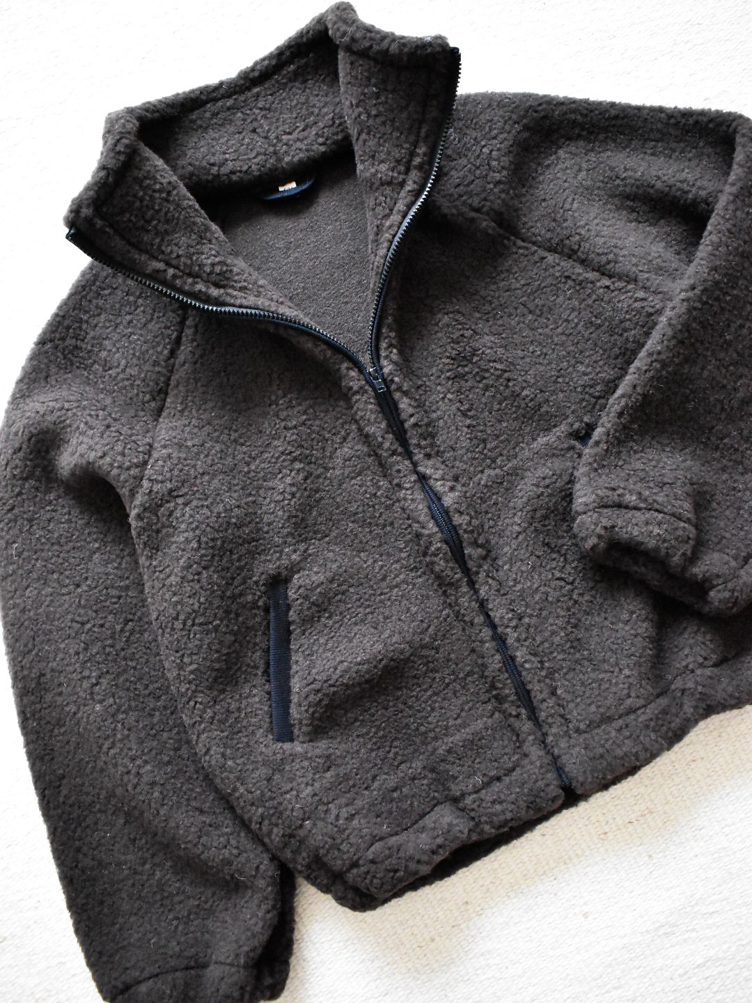 High Funnel Neck Merino Wool Bomber Jacket Zoe - Espresso - Image 2