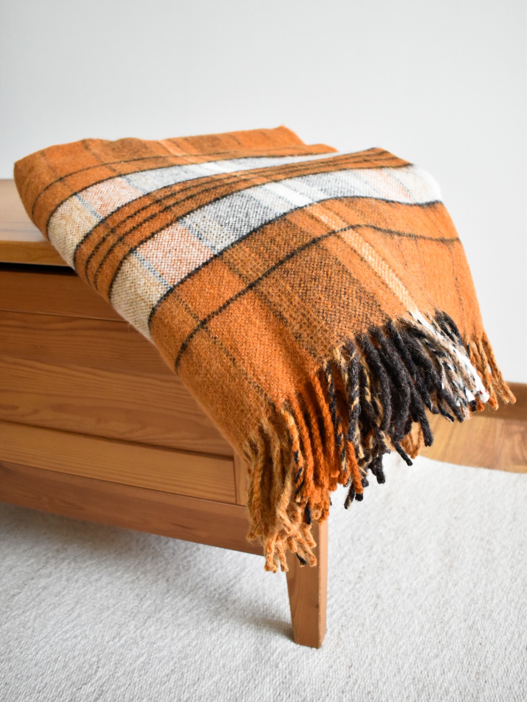 Pure Wool Blanket - Amber