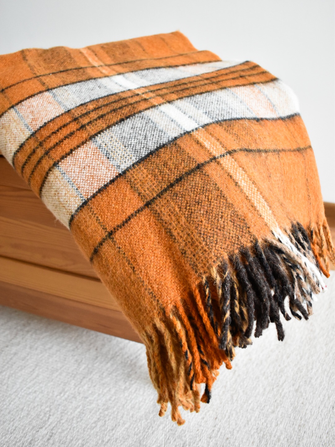 Pure Wool Blanket - Amber - Image 5