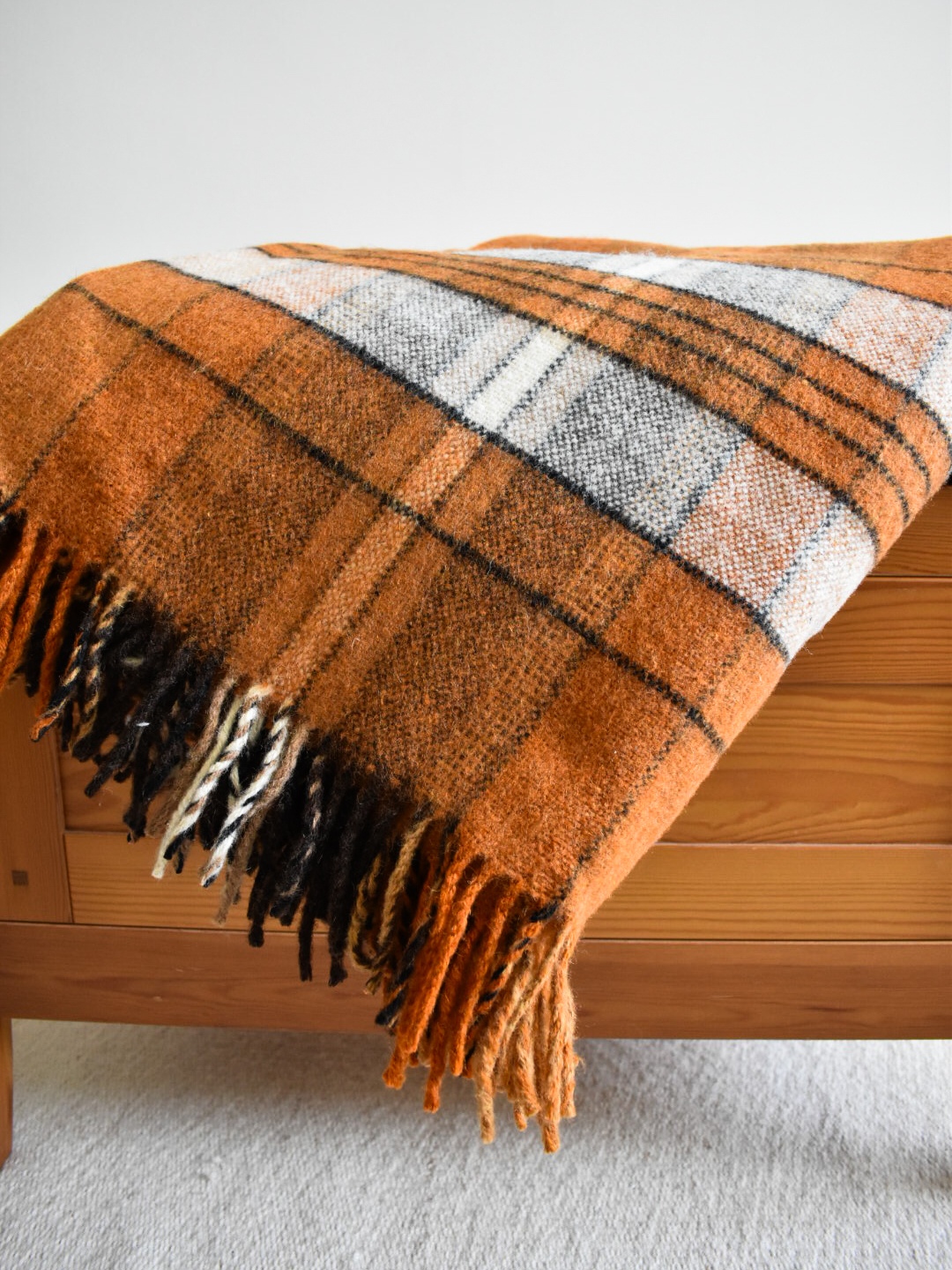 Pure Wool Blanket - Amber - Image 6